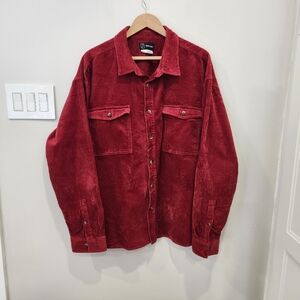Original Use Corduroy Shirt Mens XXL Red Preppy Outdoor Nature Hiking